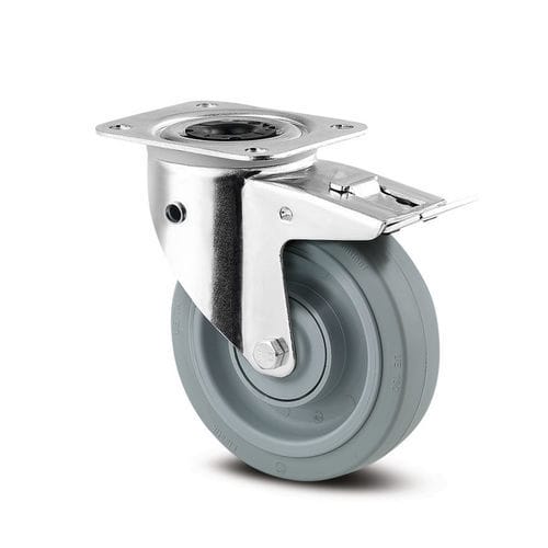 Rodízio giratório - Alpha reverse  - TENTE ® - com placa de fixação / duplo / em poliamida
