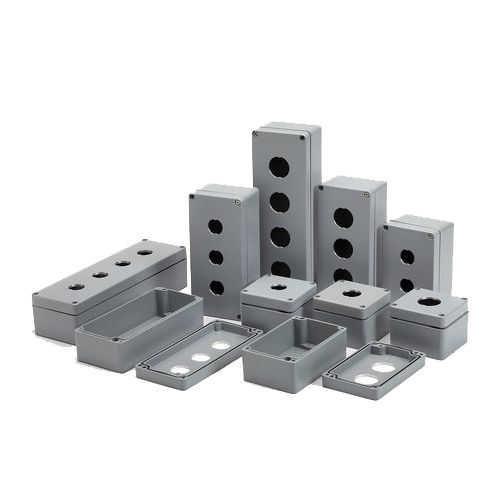 Caixa de montagem para botão de comando - AL series - BOXCO Inc. - retangular / em alumínio / para interruptor