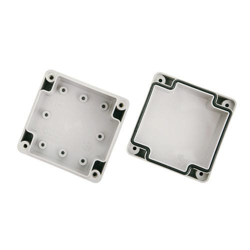 Caixa de montagem quadrada - E SERIES - BOXCO Inc. - em ABS / para equipamento eletrônico / com tampa aparafusada