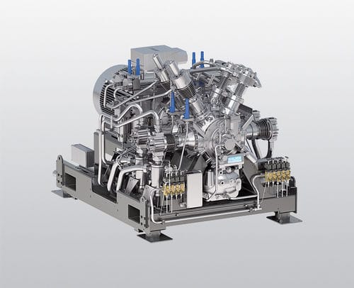 Amplificador de pressão refrigerado a água - GIB series - BAUER KOMPRESSOREN GmbH - de pistão / de nitrogênio / de gás natural