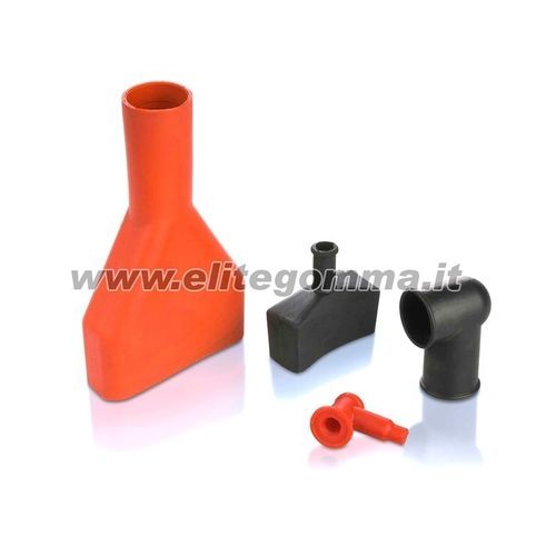 Tampa (cap) de proteção - Elite Gomma International srl - retangular / em borracha / para conector elétrico