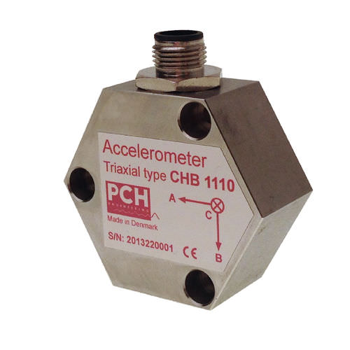 Acelerômetro triaxial - CHB 1110 / CHB 1126 - PCH Engineering A/S - MEMS / vibratório / de baixa frequência