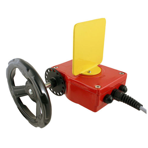 Atuador de válvula com contato de fim de curso integrado - GBFC - SAF S.R.L. - manual / 90° / com fuso de rosca sem-fim
