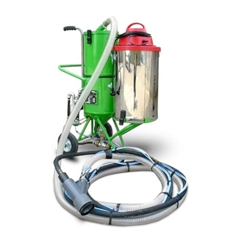 Máquina de jateamento seco/úmido de baixa pressão manual - OLYMPIA - ACF France - móvel