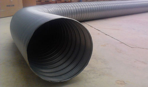 Duto de ventilação flexível - UAS FUGA SPIROFLEX - UNVEREN Co.Inc. - redondo / em aço galvanizado / para transporte pneumático