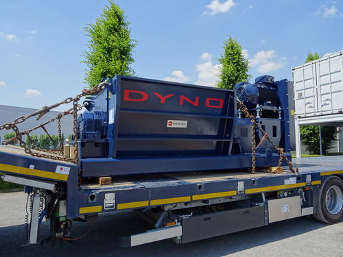Moinho de pré-moagem para produtos alimentares - Dyno 5  - Rentec - para resíduos orgânicos / com rotor / horizontal