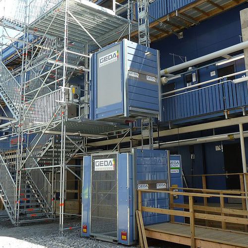 Elevador automática - Multilift P6 - GEDA GmbH - com colunas telescópicas