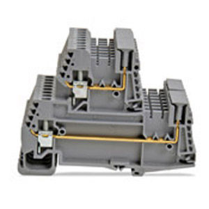 Borne para trilho DIN - 43561 series - Morsettitalia - de encaixe / com ligação de parafuso / cinza