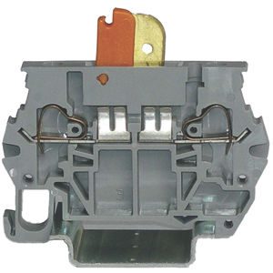 Borne para trilho DIN - 5262100 - Morsettitalia - de mola / cinza