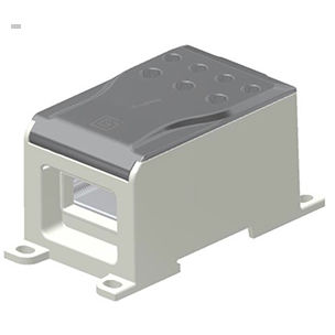 Borne para trilho DIN - 608240F - Morsettitalia - para barramento / com ligação de parafuso / cinza