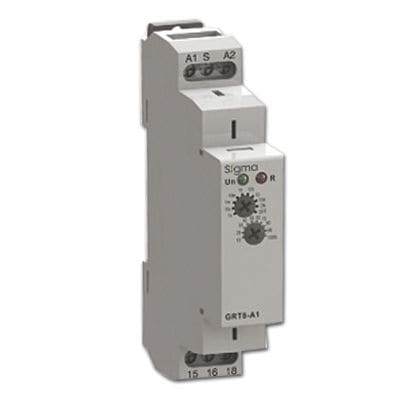 Relé temporizado com retardo na energização (on delay) - SIGMA ELEKTRIK - para montar em trilho DIN / para bomba / de ventilador