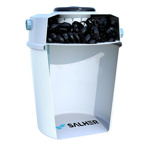 Estação de tratamento de efluentes compacta - CVC-D - Salher - biológica / com sistema de biofiltração / compacta