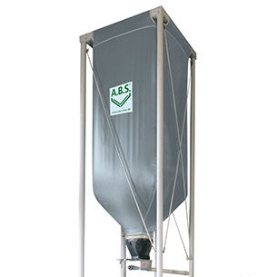 Silo flexível - A.B.S. Silo- und Förderanlagen - para materiais minerais / em gesso