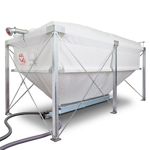Silo para granulados de madeira - Flexilo TROUGH - A.B.S. Silo- und Förderanlagen - de fundo inclinado