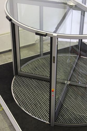 Porta automática - 04 - FAAC SpA - giratória / com vidro / para ambiente interno