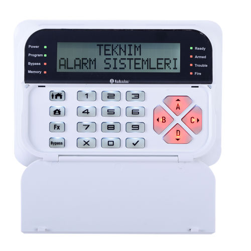 Teclado numérico 4 teclas - TSK-5710  - TEKNIM ELEKTRONIK AŞ. - embutido / em borracha de silicone / retroiluminado