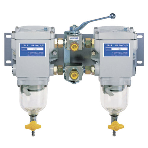 Filtro separador de combustível - SWK-2000-10 Duplex - Separ of the Americas, LLC - de água