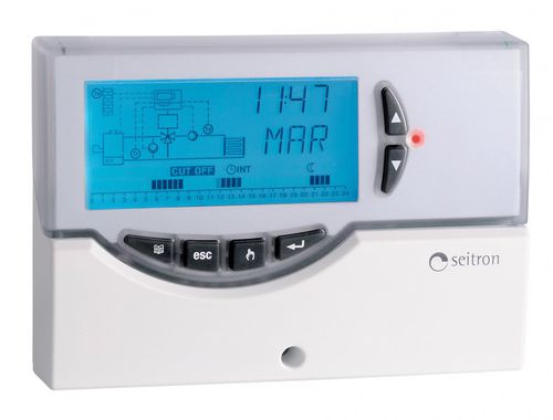 Regulador de temperatura digital - RKP01M - Seitron SpA - com display LCD / para aquecimento de piso