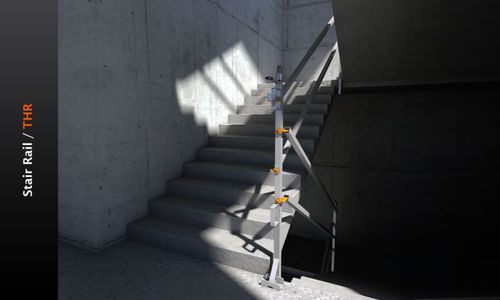 Guarda-corpo em aço - Telescopic Stair Rail - THR - Integrity Worldwide Inc. - galvanizado