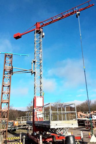 Guindaste fixo - MCTC - Scanclimber Oy - com torre / para edifícios / para obras