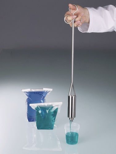 Amostrador de líquido - 5326 series - Bürkle - com sonda / em inox