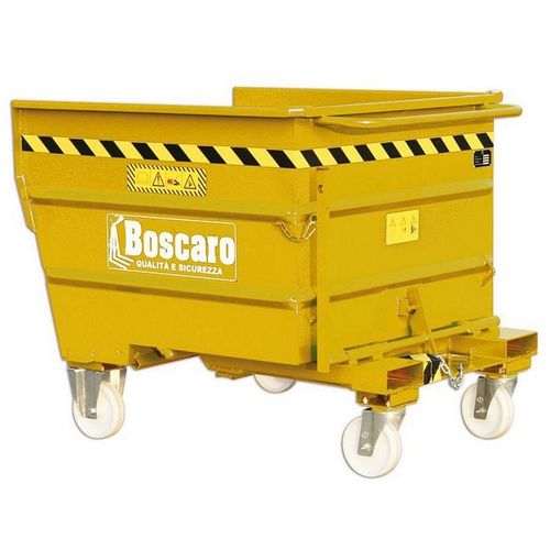 Caçamba basculante para carrinho - BB series - Boscaro s.r.l. - com rodas