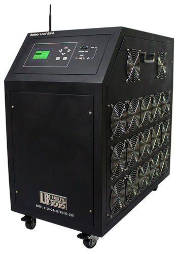 Banco de carga para bateria de empilhadeira - 24, 36, 48 VDC, 300A | SLB-24/36/48-300 (Smart, DC) - Eagle Eye Power Solutions