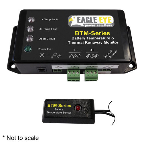 Controlador de baterias de embalagem térmica - BTM series - Eagle Eye Power Solutions - sensor de temperatura