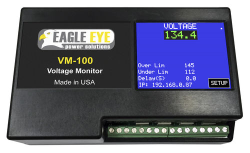 Controlador de baterias de tensão - 24, 48, 125, 250 V | VM-100 - Eagle Eye Power Solutions
