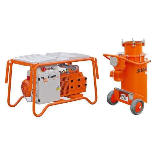 Sistema de transporte pneumático móvel - SILOMAT trans plus series - Knauf PFT GmbH & Co. KG - para argamassa seca