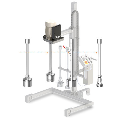 Cabeçote de mistura de alto cisalhamento (high-shear) - X series - ystral gmbh maschinenbau + processtechnik - para poliuretano / para cola / com pega