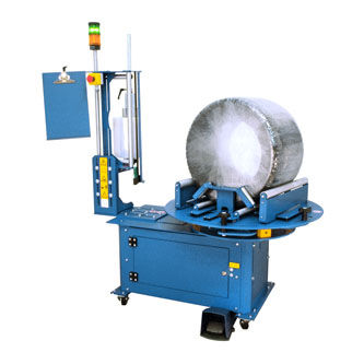 Envolvedora com plataforma giratória - HU-100  - Humboldt Verpackungstechnik GmbH - semiautomática / para bobinas / para rolos