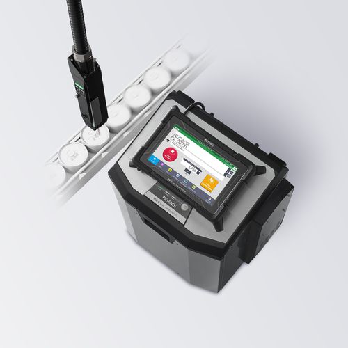 Impressora por jato de tinta contínuo - MK-G series - Keyence - de piso / com touch screen