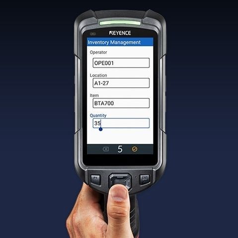 Terminal com touch screen - BT-A700G - Keyence - de mão / móvel / 1280 x 720