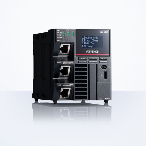 CLP integrado - KV-X series - Keyence - com 16 E / em rede Ethernet / de embutir
