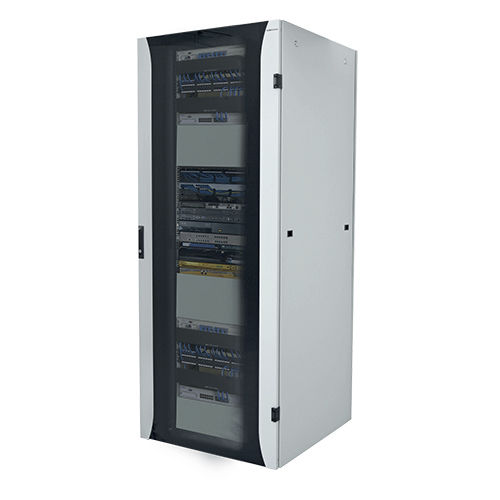 Armário de proteção - CPN-X series - Alto Parana s.a. - de piso / com portas envidraçadas / 19"