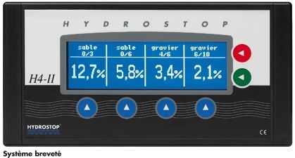Higrômetro para concreto - H4-II Sonde MO2 - Hydrostop - de micro-ondas / com visor digital / para montagem em painel