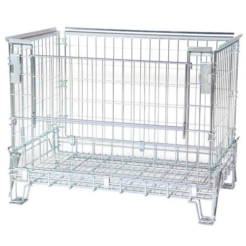 Caixa-palete em tela metálica - PCMK120810 EMAK - Arcawa GmbH - de armazenamento / dobrável / empilhável