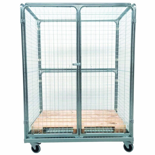 Grande container aramado com rodas 4 painéis - SRCE130918 - Arcawa GmbH - de tela metálica / antifurto