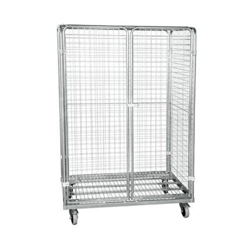 Container aramado com rodas multiusos - SRCE1208 - Arcawa GmbH - 4 painéis / de tela metálica / com fecho / trava