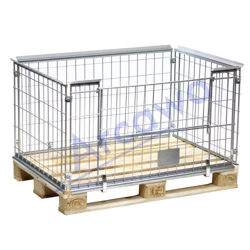 Aro para palete em tela metálica - PA120806-1K12 - Arcawa GmbH - dobrável / compacto