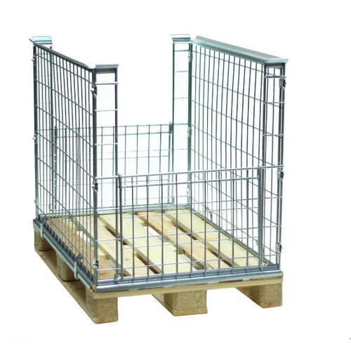 Aro para palete metálico - PA120808-2K08 - Arcawa GmbH - dobrável / compacto / em tela metálica