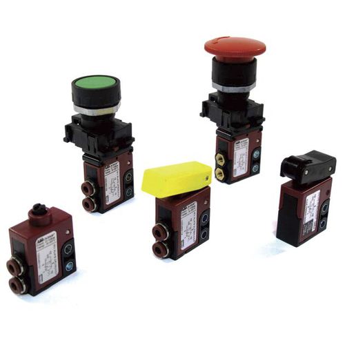 Válvula de gatilho - 100 M5 series - Aircomp by Stampotecnica - com acionamento pneumático / para ar / micro