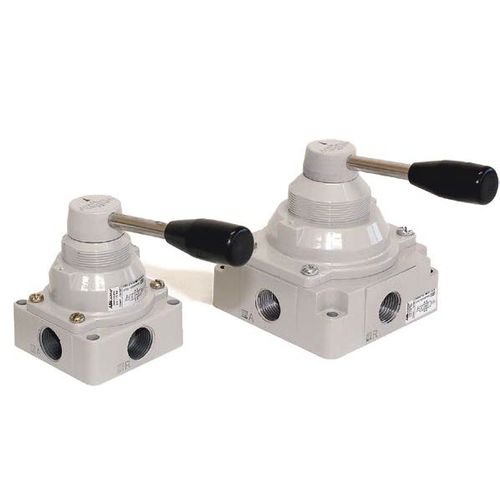 Válvula direcional pneumática rotativa - 130 VM  - Aircomp by Stampotecnica - com alavanca / de 4/2 vias / de 4/3 vias