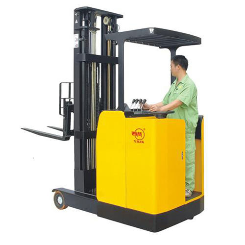 Empilhadeira retrátil elétrica - CQD15L - NINGBO RUYI JOINT STOCK CO., LTD - para operador a bordo em pé / para corredores estreitos / para armazém