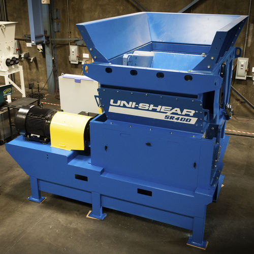 Triturador primário - Uni-Shear® SR400 - SSI Shredding Systems, Inc. - de 1 eixo / para madeira / de papel