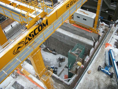 Guindaste de pórtico para trilho - RGC - Ascom SpA - para canteiros de construções pré-fabricadas