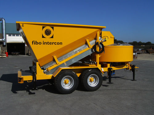 Central de concreto móvel - bogie  B1200 - fibo intercon - compacta