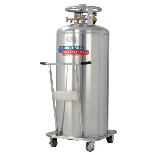 Dewar de laboratório - Cryostor 240 - Statebourne Cryogenics Ltd. - para nitrogênio líquido / de acondicionamento / em aço inoxidável