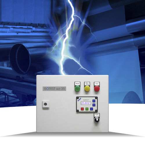 Detector de porosidade para revestimento - ISOTEST act 8.0 / 35 - ELMED Dr. Ing. Mense GmbH - com escova / com display LCD / de alta tensão